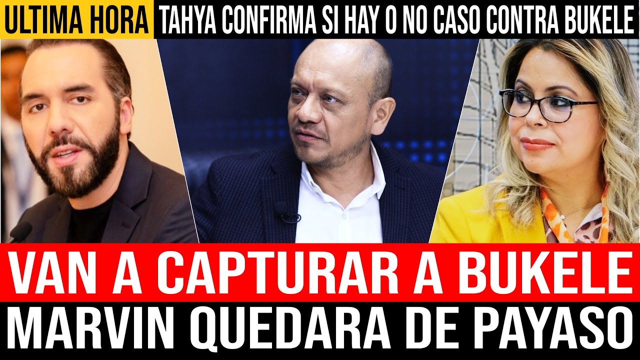VAN A CAPTURAR A BUKELE, MINISTRO DE SEGURIDAD Y MONROY ASEGURAN | TAHNYA DESPEDAZO A MARVIN Y ONGs
