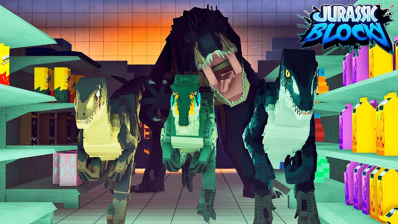 SE ESCONDA OU VIRE COMIDA NO POSTO DE GASOLINA! SCORPIUS A SOLTA!! | ROBLOX Jurassic Blocky