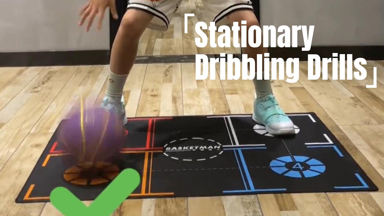 Stationary Dribbling Drills - HouzeFun Basketball Training Mat #basketballtraining #dribbling