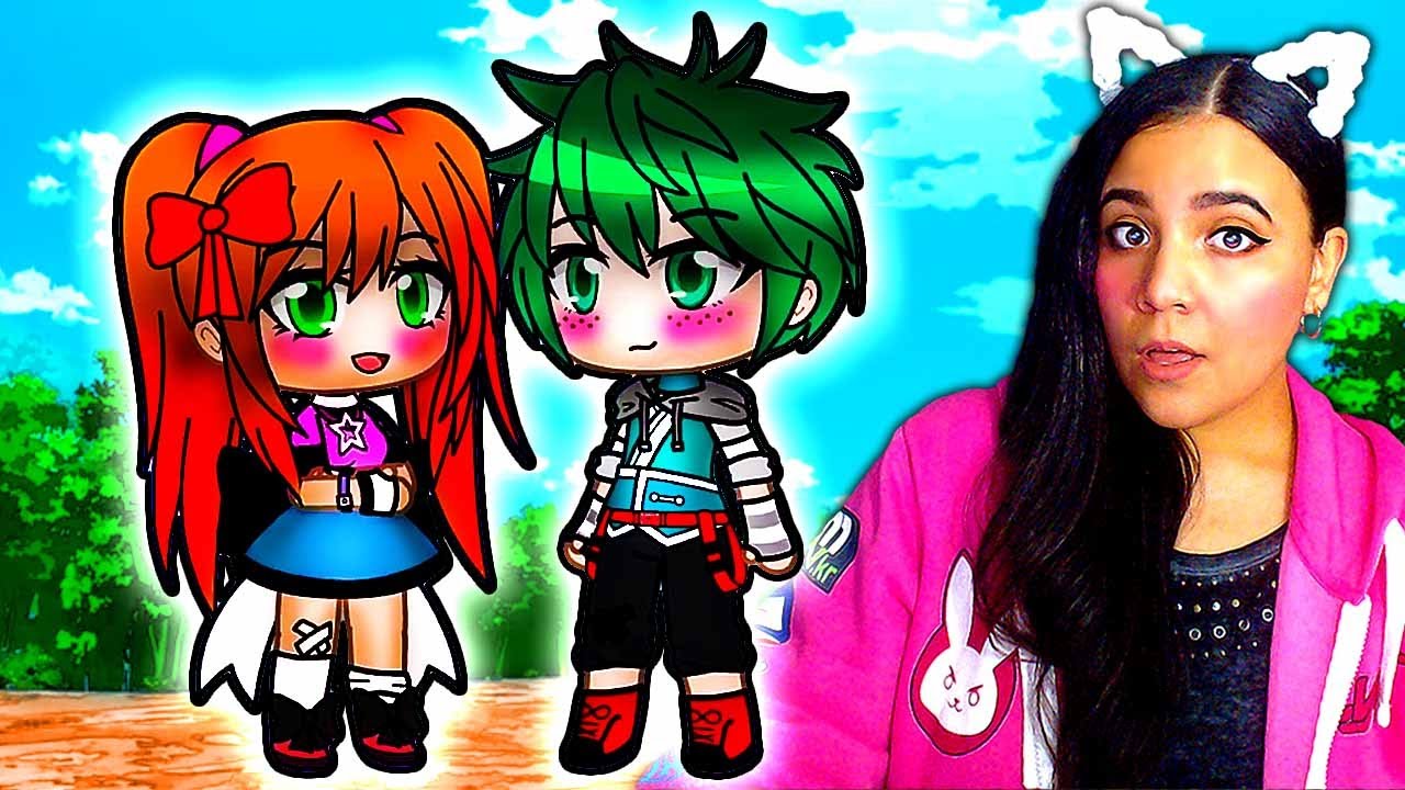 💜 Семья Афтон встречает «Мою геройскую академию»! 💚 Реакция на мини-фильмы Gacha Club FNAF и MHA
