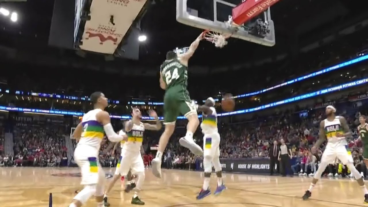Pat Connaughton THROWING IT DOWN: this is why Dunk Contest | Pelicans vs. Bucks | Feb. 04 2020 NBA