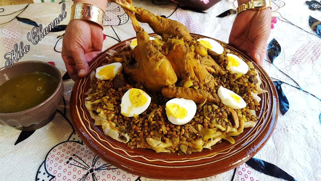 الثريد/الرفيسة المغربية بالدجاج البلدي بطريقة سهلة ومذاق أروع 👌😊