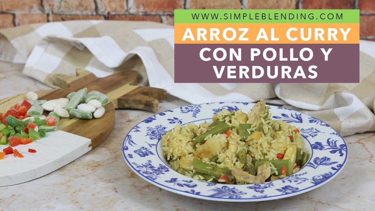 ARROZ AL CURRY CON POLLO Y VERDURAS | Arroz con pollo al curry | Arroz con verdura