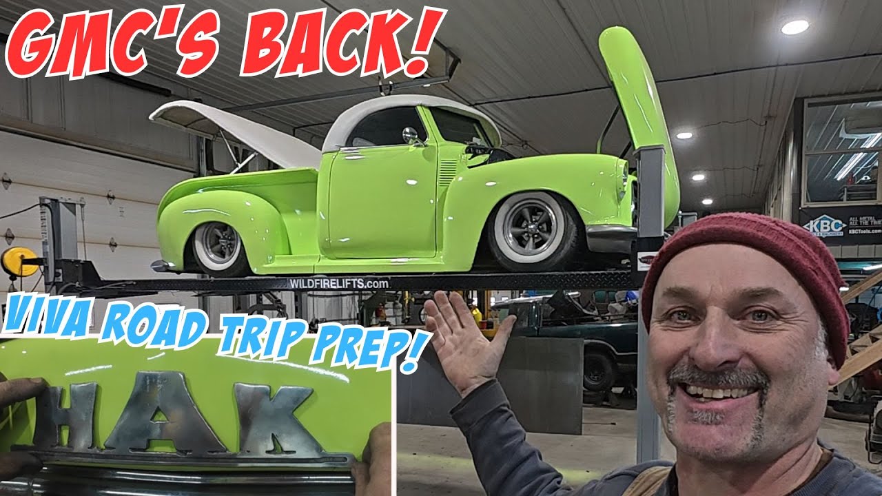 Getting our 49 GMC Road Trip Ready with some Custom Touches!