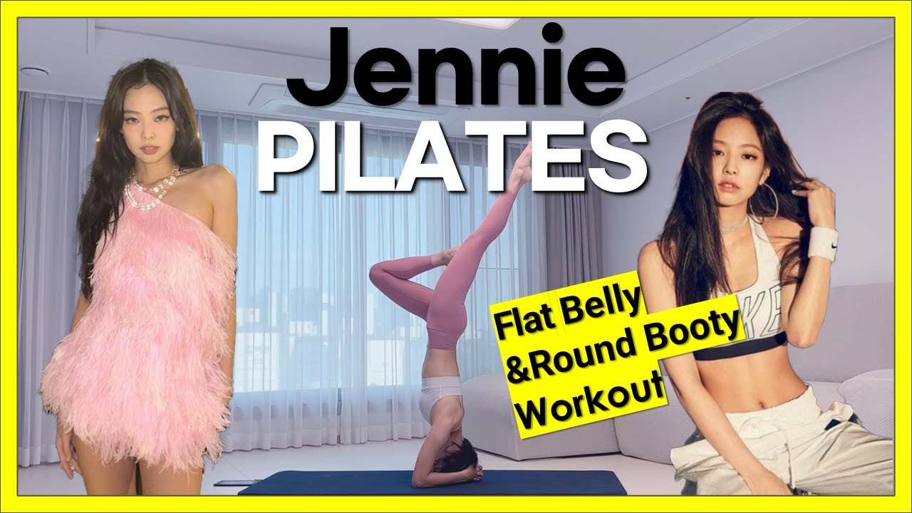 BLACKPINK Jennie Inspired Pilates Workout | Flat Belly&Round Booty