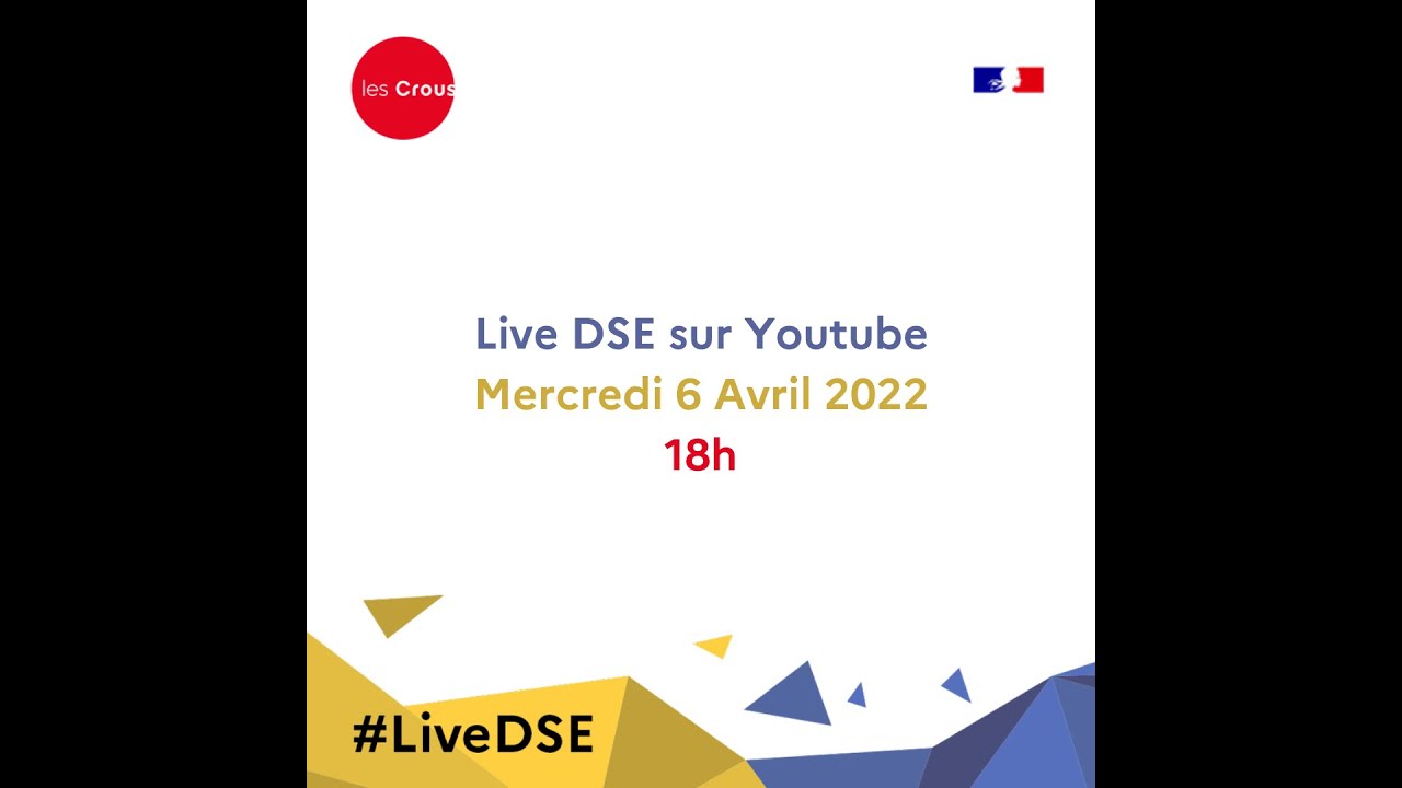 Live DSE - Constituer son dossier social étudiant