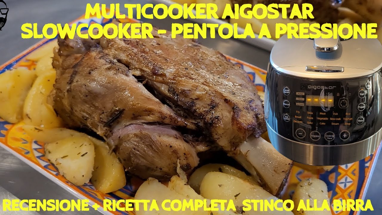 Как пользоваться мультиваркой Slow Cooker Мультиварка Aigostar Обзор Как приготовить пивную рульку