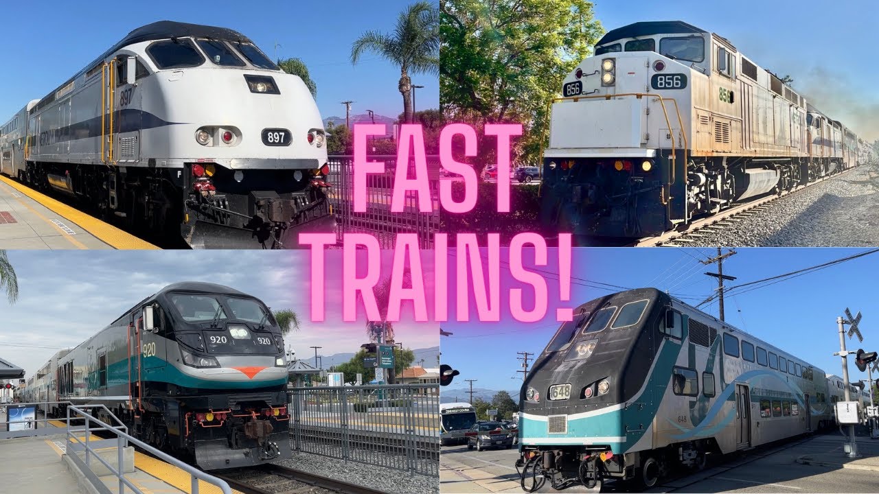 Fast Metrolink Trains! Railfanning Covina FT SCAX 856 April to August 2022