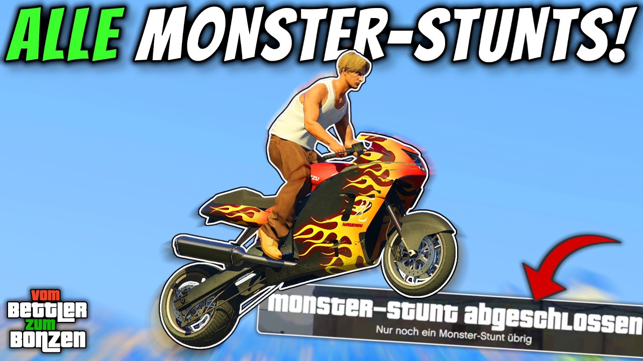 MILLIONEN MACHEN mit ALLEN 50 Monster-Stunts in GTA!? (eher nicht...) | Vom Bettler zum Bonzen Ep 13