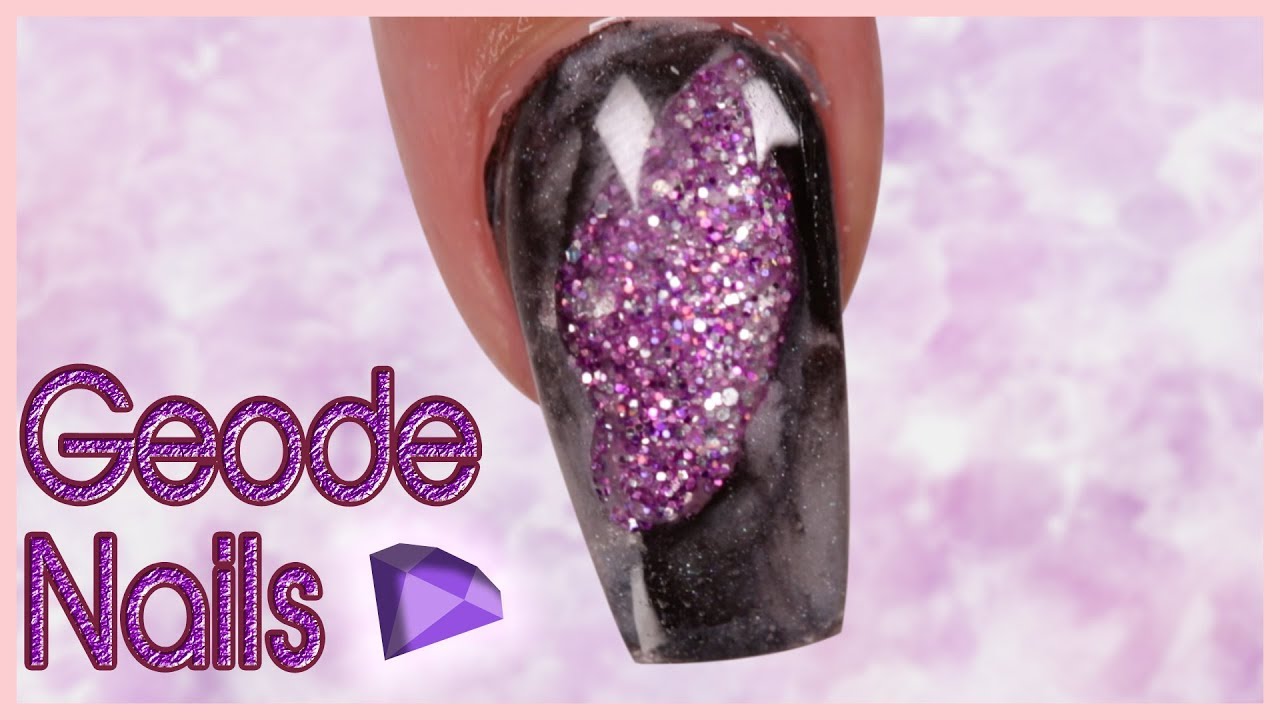 Geode Acrylic Nail Art Tutorial