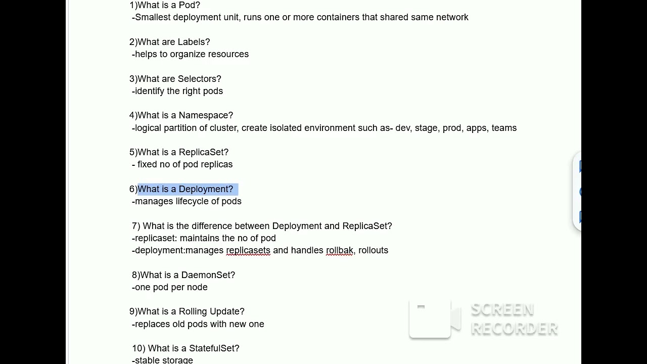 Top 11 Kubernetes Interview Questions for DevOps (2026) | Quick 1-Line Answers