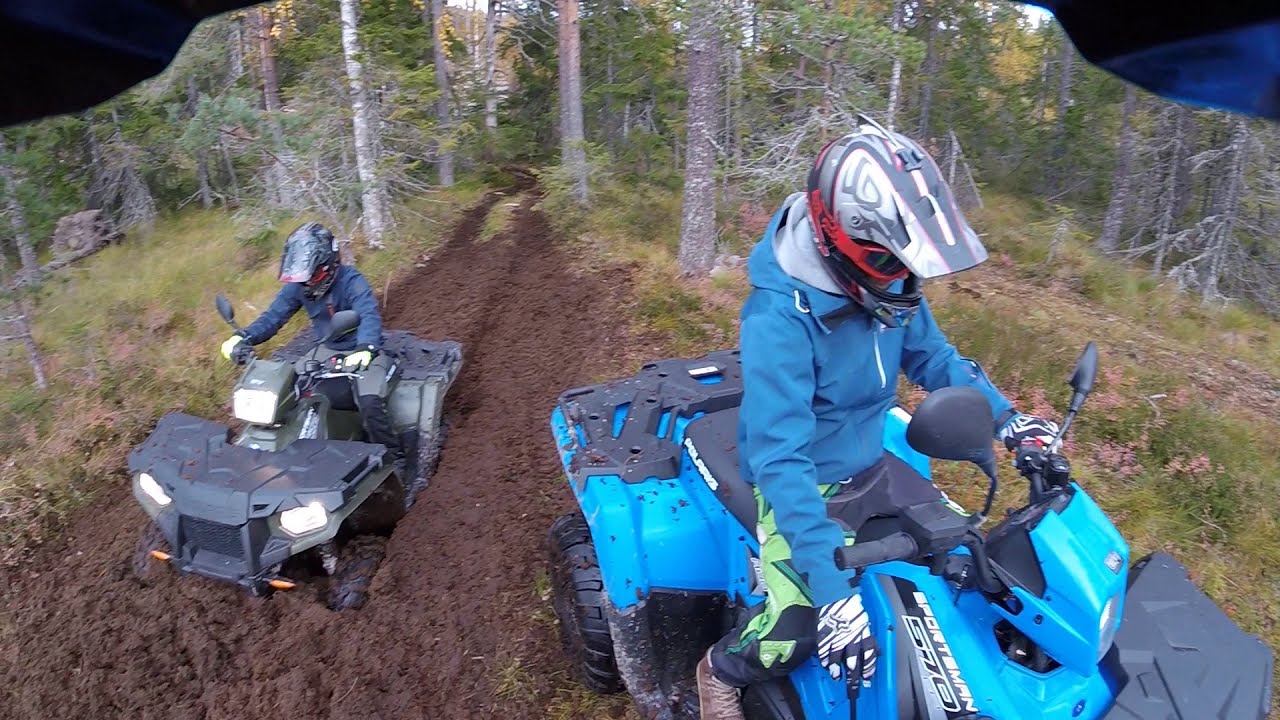 Polaris Sportsman 570 Atv 4x4 offroad and husqvarna 350fe enduro 2018 10 06