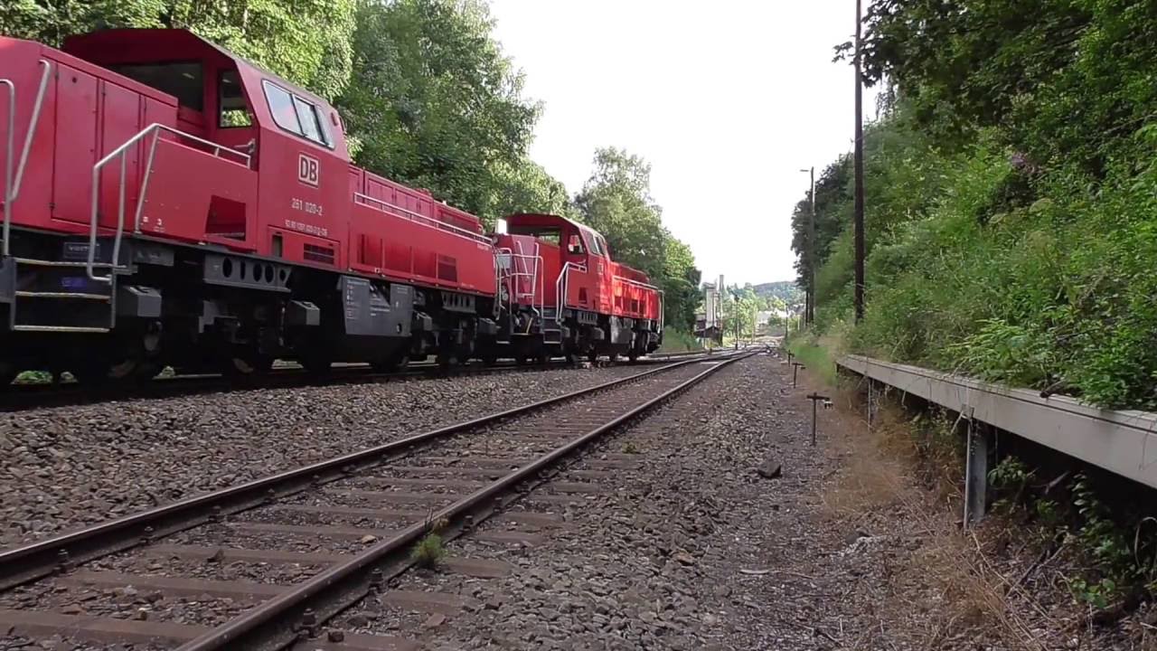 1300 Tonnen Zug bei der Ausfahrt - Bahnhof Bad Lobenstein