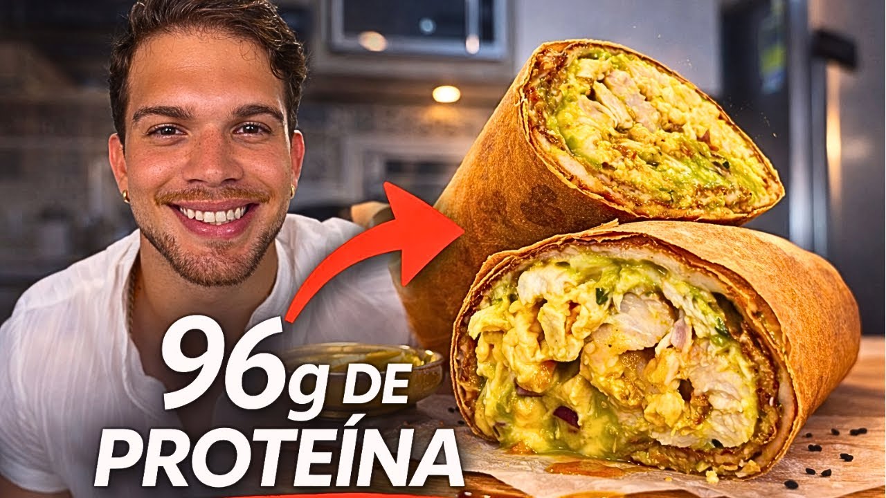 Este Burrito tiene 96g de proteína… y está brutal!