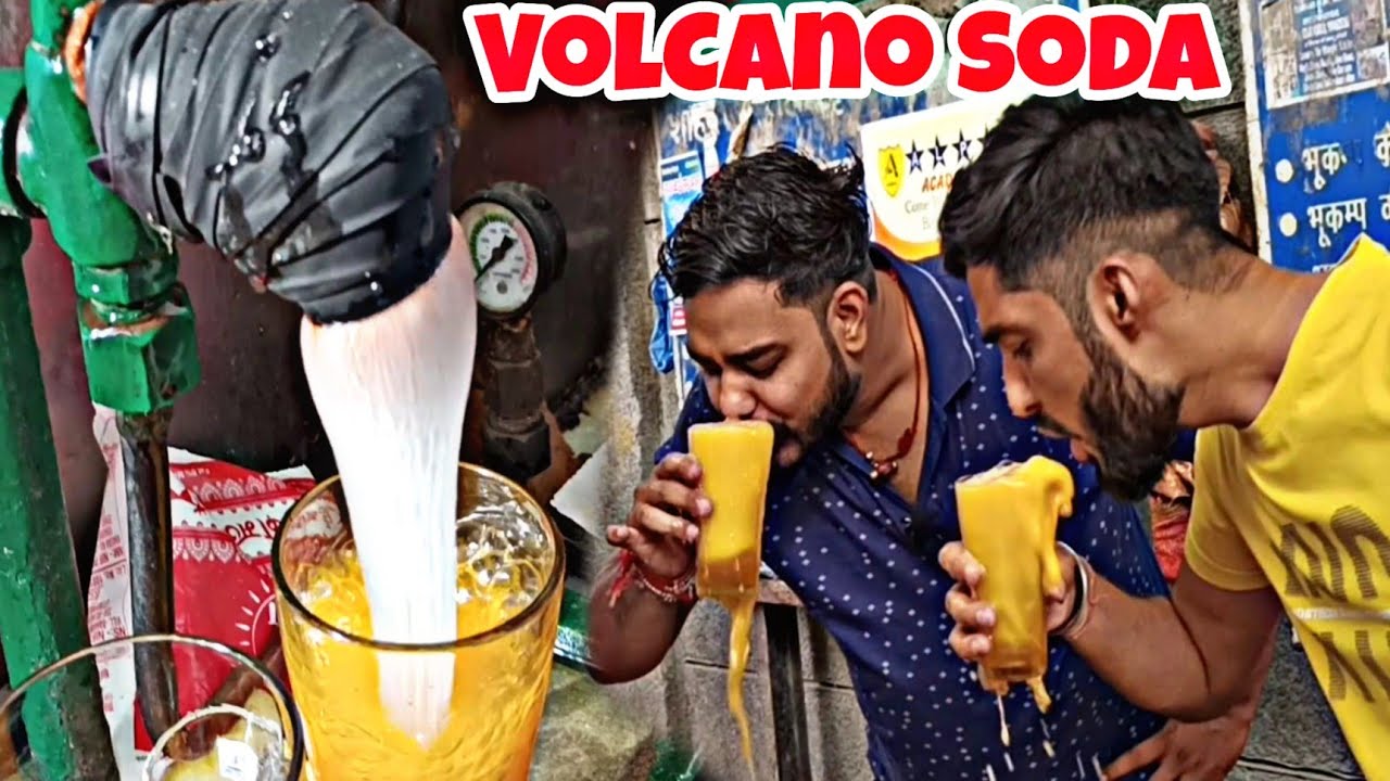 Delhi Famous Volcano Soda At Tony Cold Drink || Shahdara Fuljhar Soda || Kya Khau Kya Banau ||