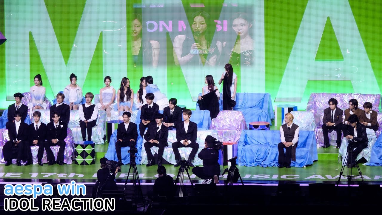 Idols to react aespa win speech (GD RIIZE NCT WISH BND H2H ALD1 KiiiKiii IDID ZICO)｜MMA