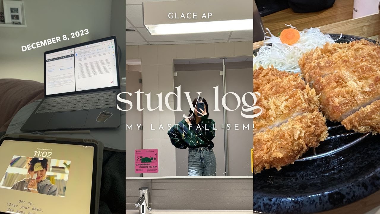study log 📚 | finals week, a day in my life