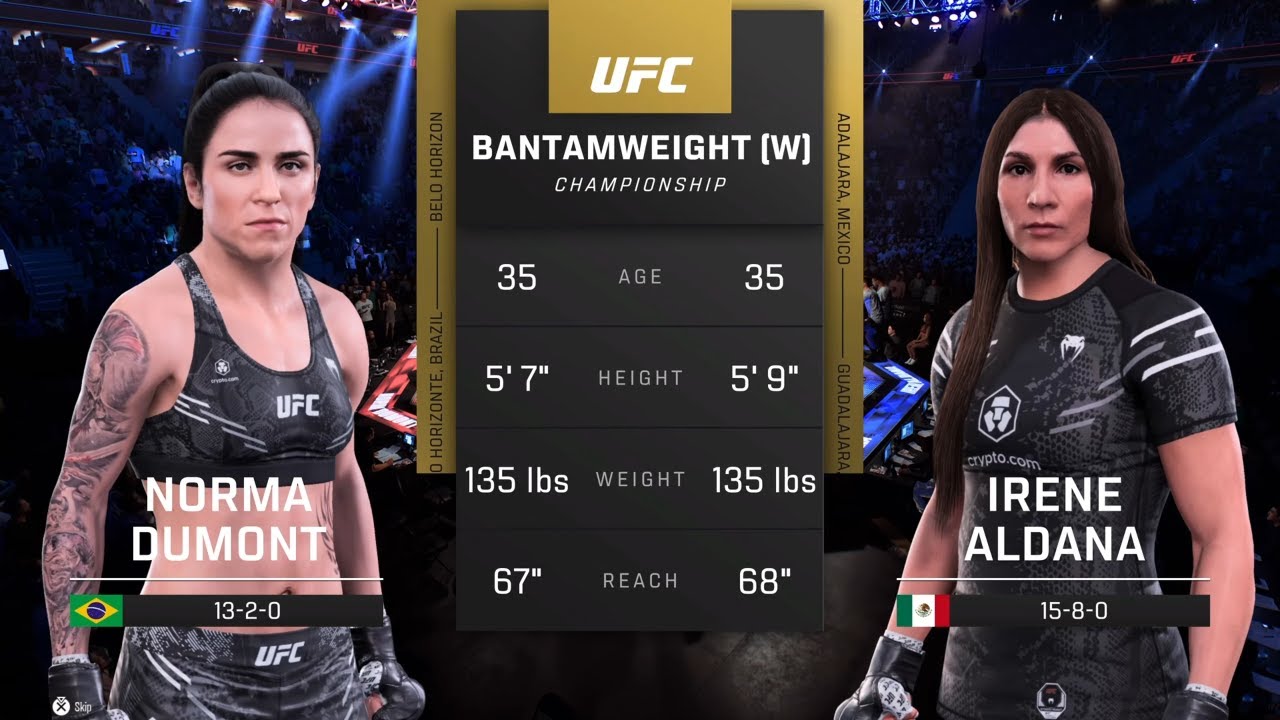 EA Sports UFC 5 Gameplay Norma Dumont vs Irene Aldana