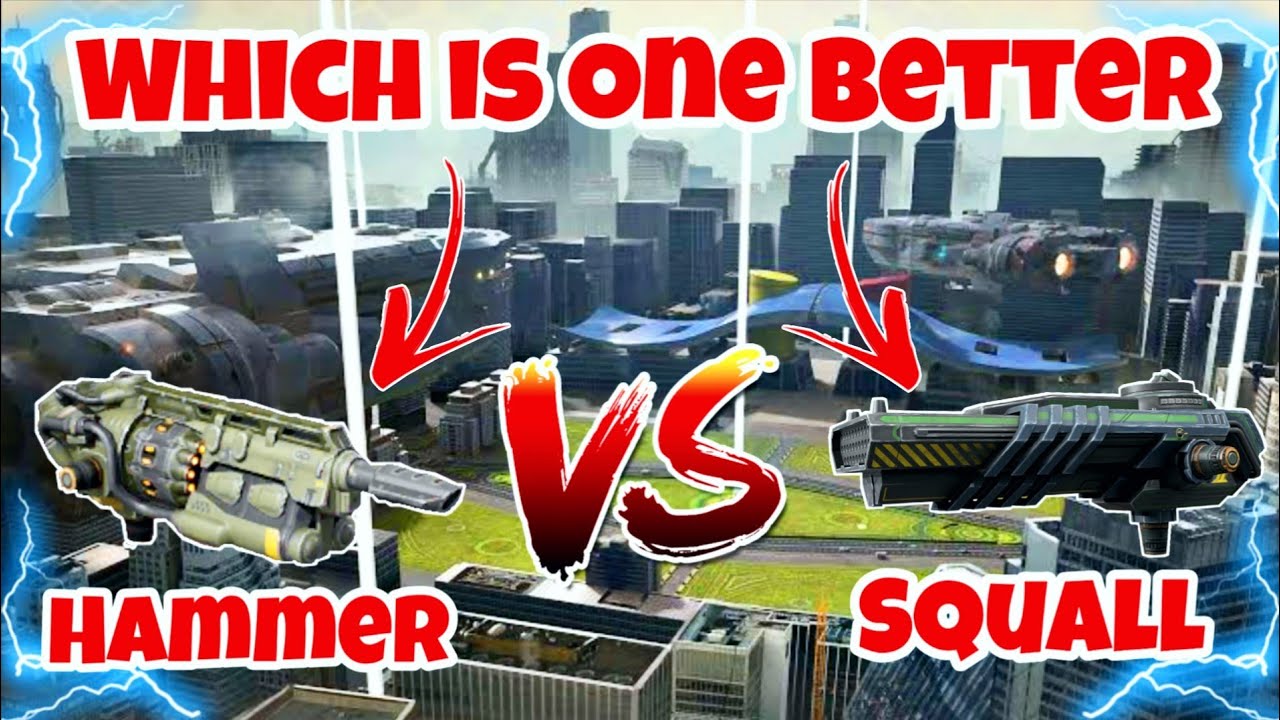 [WR] 🔥Hammer VS Squall Weapon Comparison |War Robots|