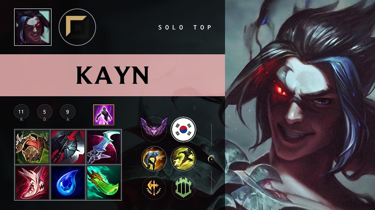 Kayn Top vs Renekton - KR Master Patch 26.09