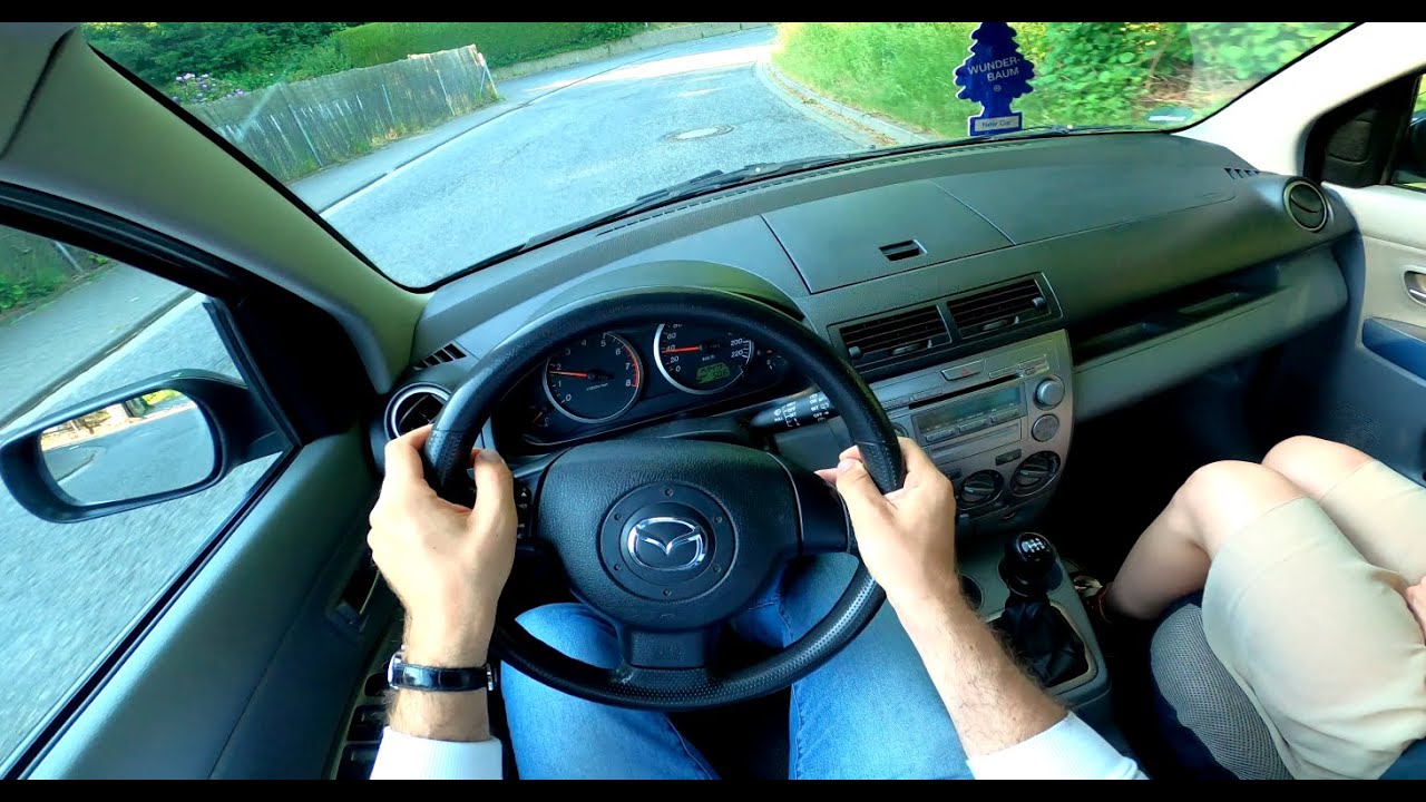 2004 Mazda 2 [1.4 - 80 HP] 0-100 Acceleration | Top Speed Autobahn | POV Test Drive