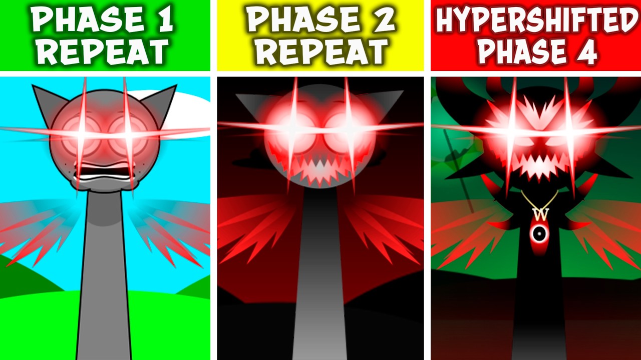 Sprunki PHASE 1-2 But Everyone Is REPEAT After Hypershifted PHASE 4