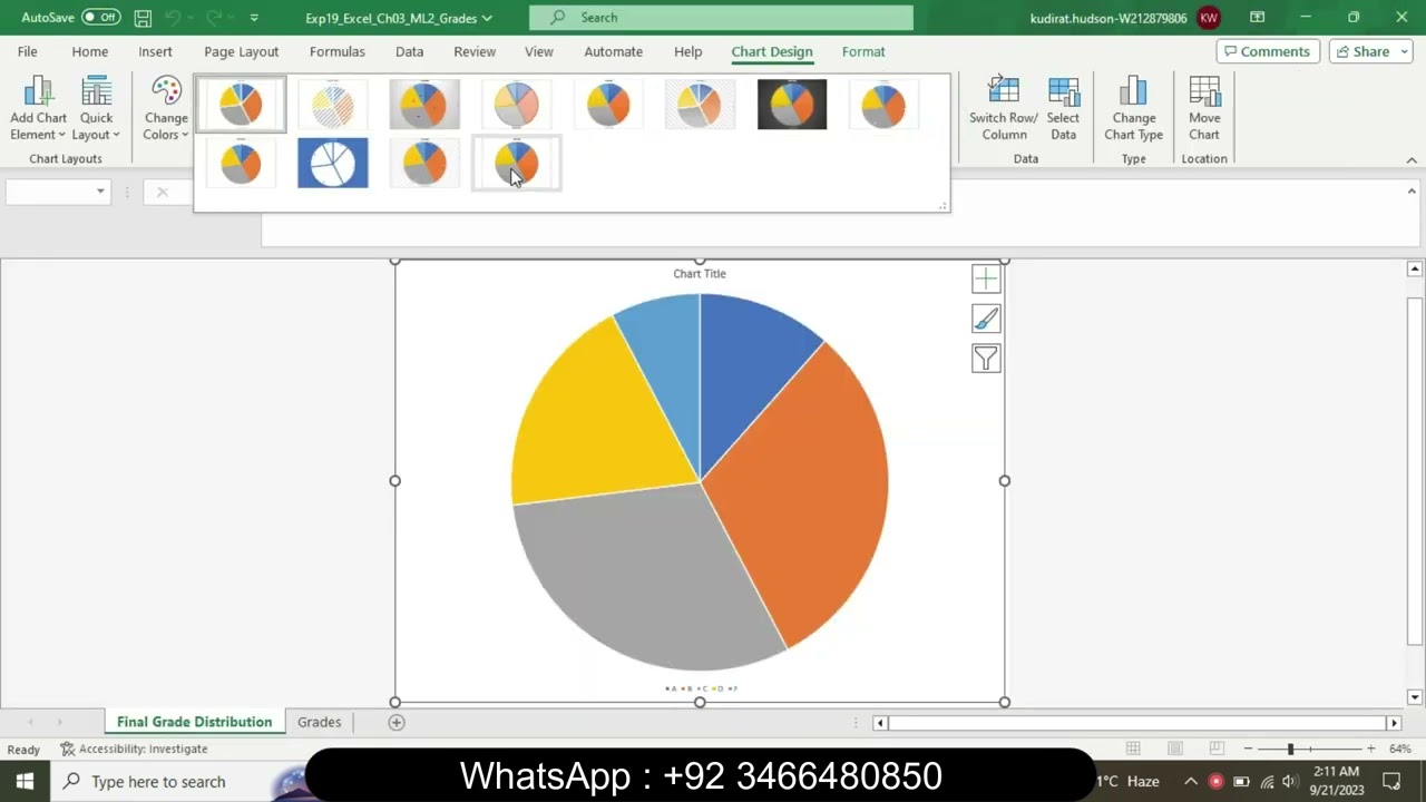Exp19_Excel_Ch03_ML2_Grades | Exp19 Excel Ch03 ML2 Grades| Excel Ch03 ML2 Grades