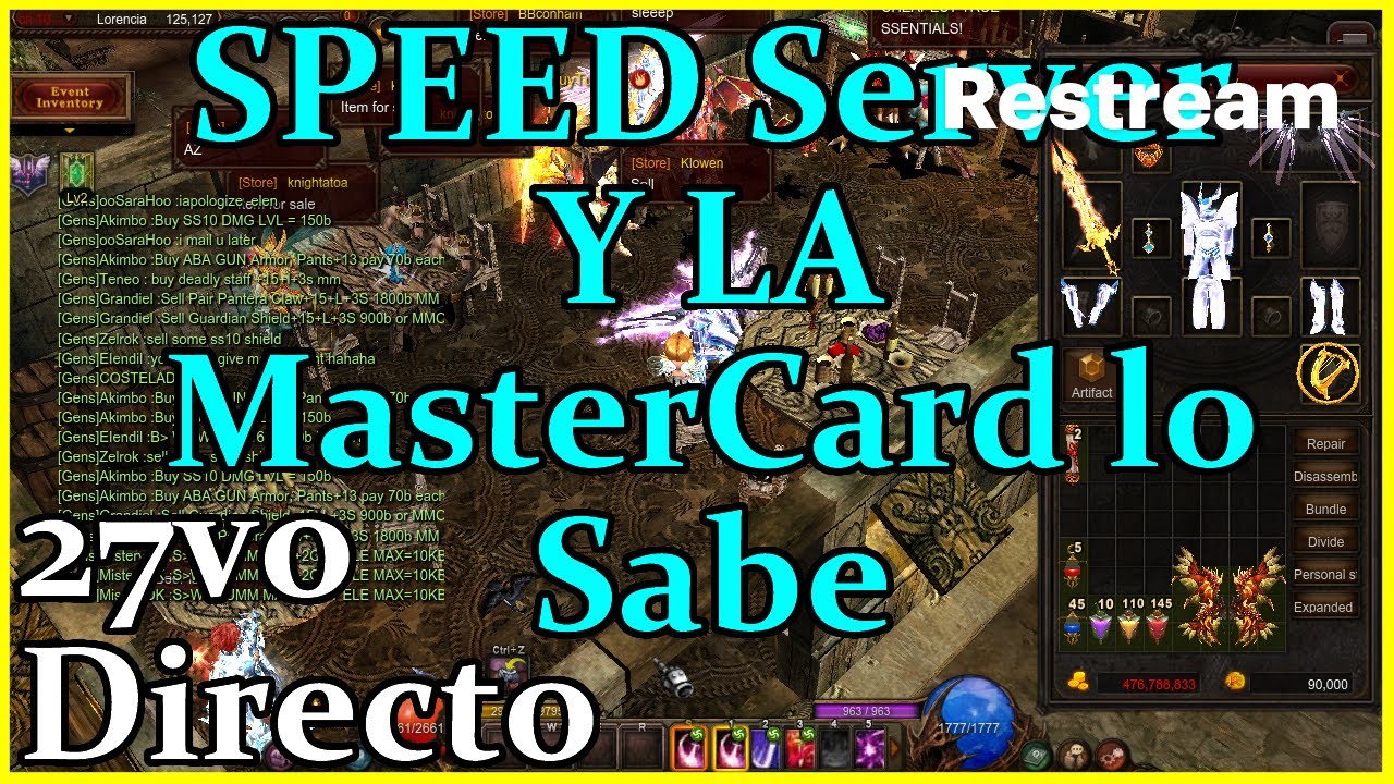 Speed y la MasterCard lo Sabe !! | Mu Online
