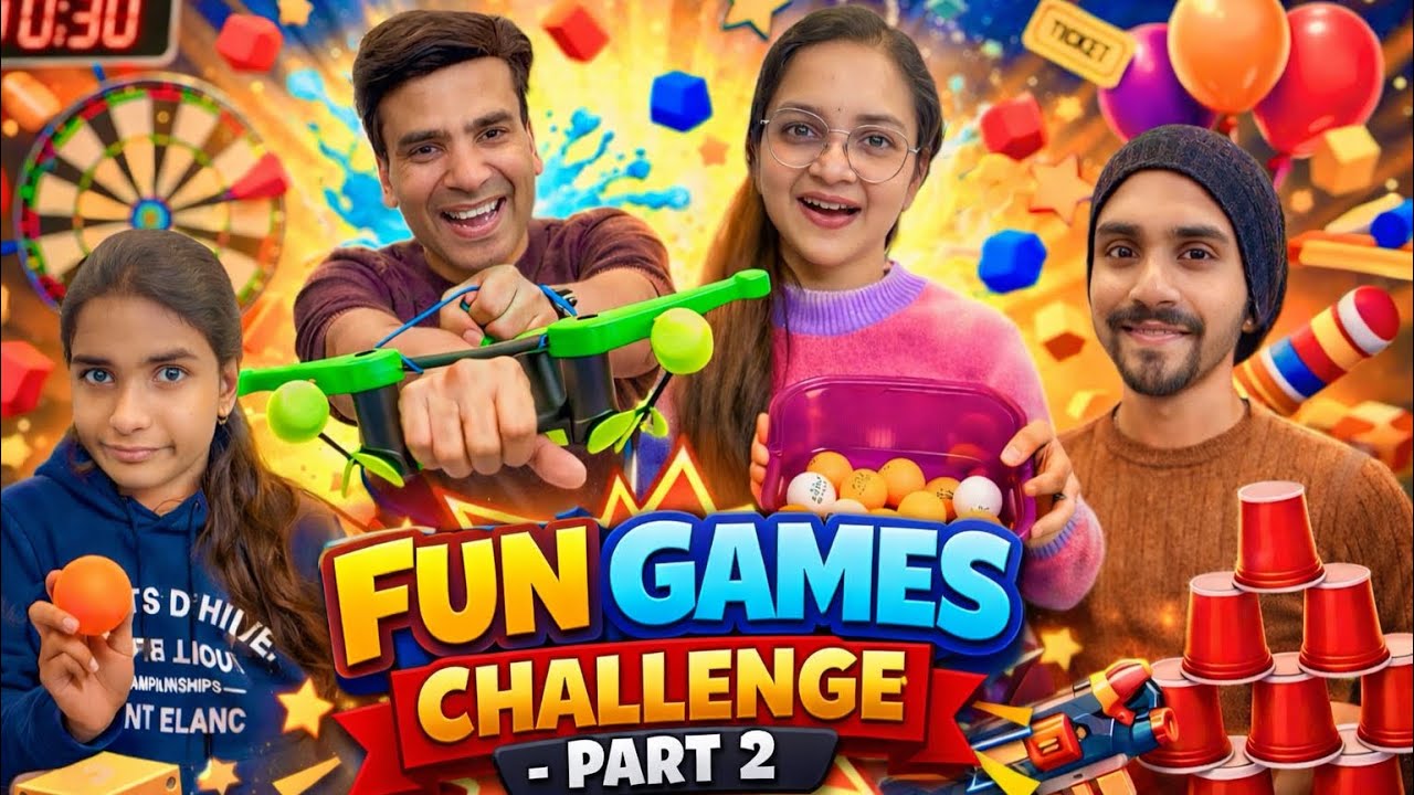 Fun games challenge part-2 | vlog-50 | himanshu&parul 