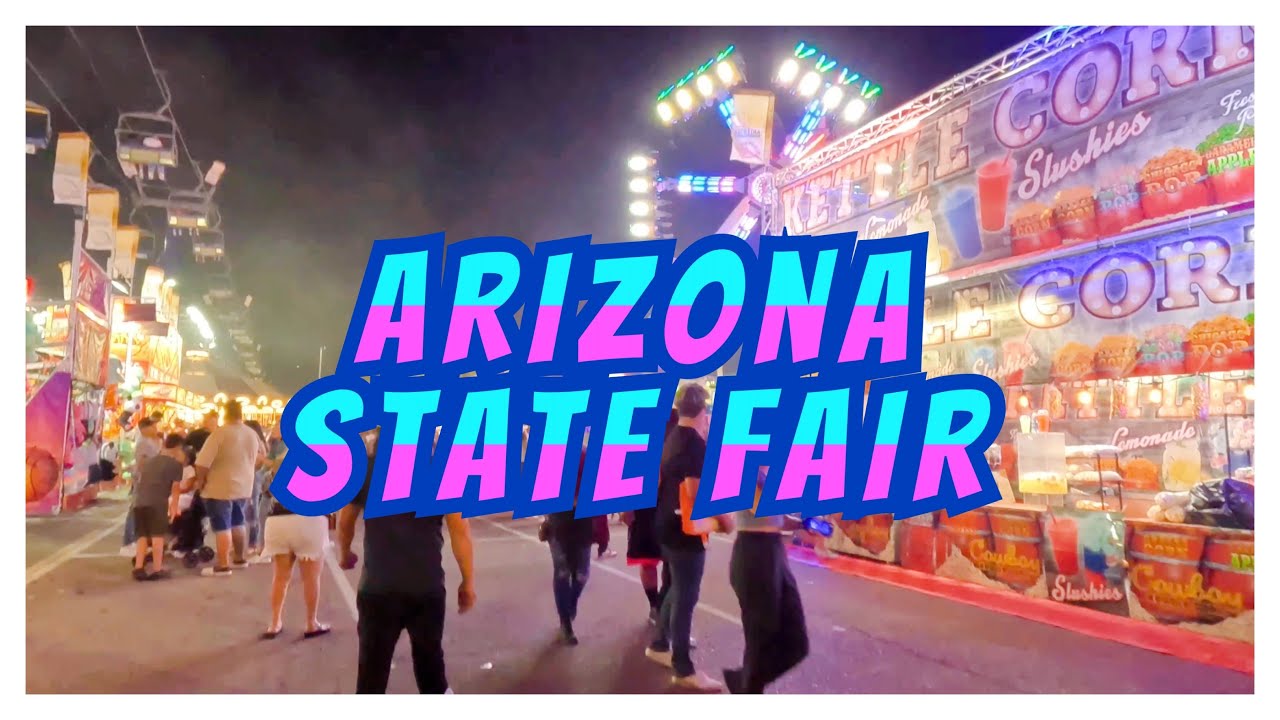 Weekend at The Arizona State Fair - Night Walk - Phoenix Arizona