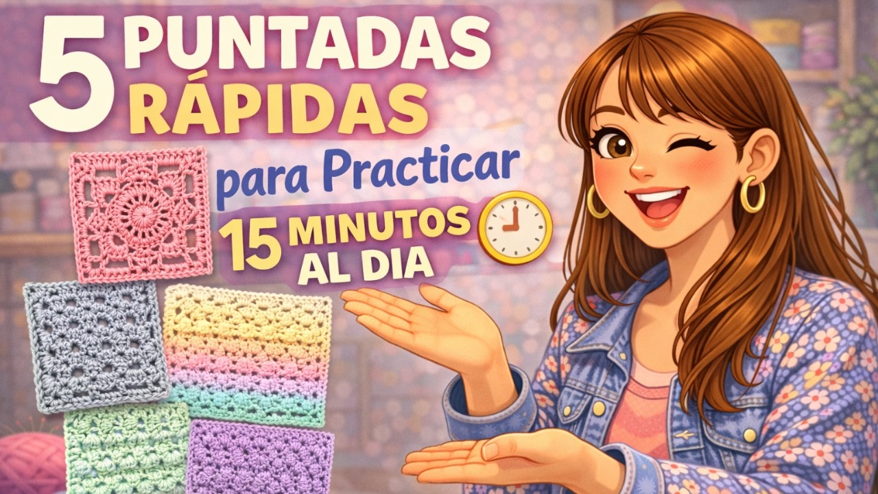 15 minutos al d&iacute;a | 5 puntadas para perfeccionar tu crochet