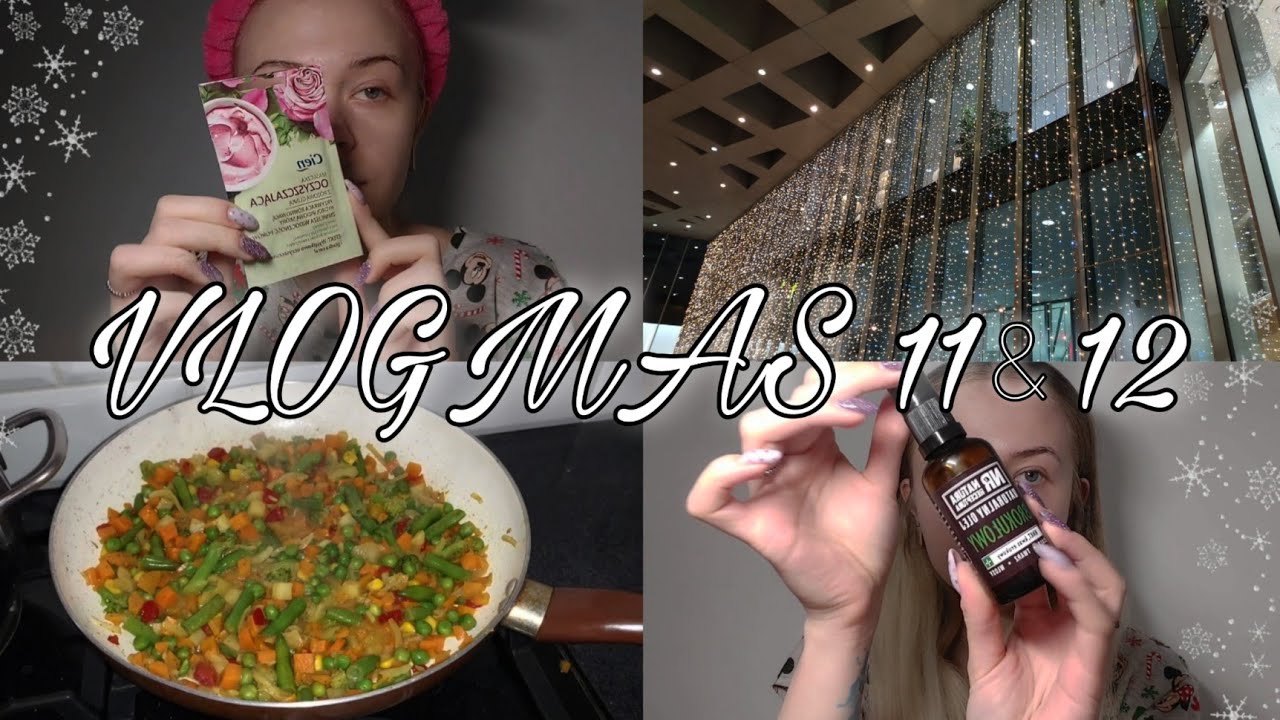 ❄ Weekendowy VLOGMAS 11&12 | 2021 ❄ Zakupy z koleżanką, leniwa niedziela, włosing i haul zakupowy 🛍