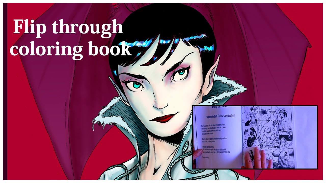 Dark Fantasy Coloring Book