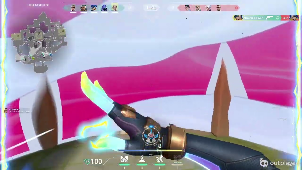 crazy valorant 1v5!!