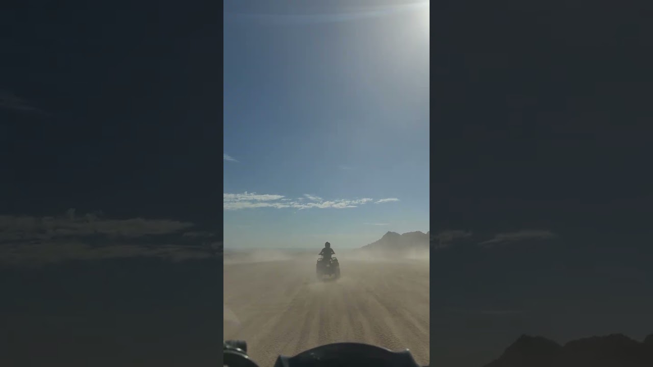 Riding across the desert at sharm el sheikh 