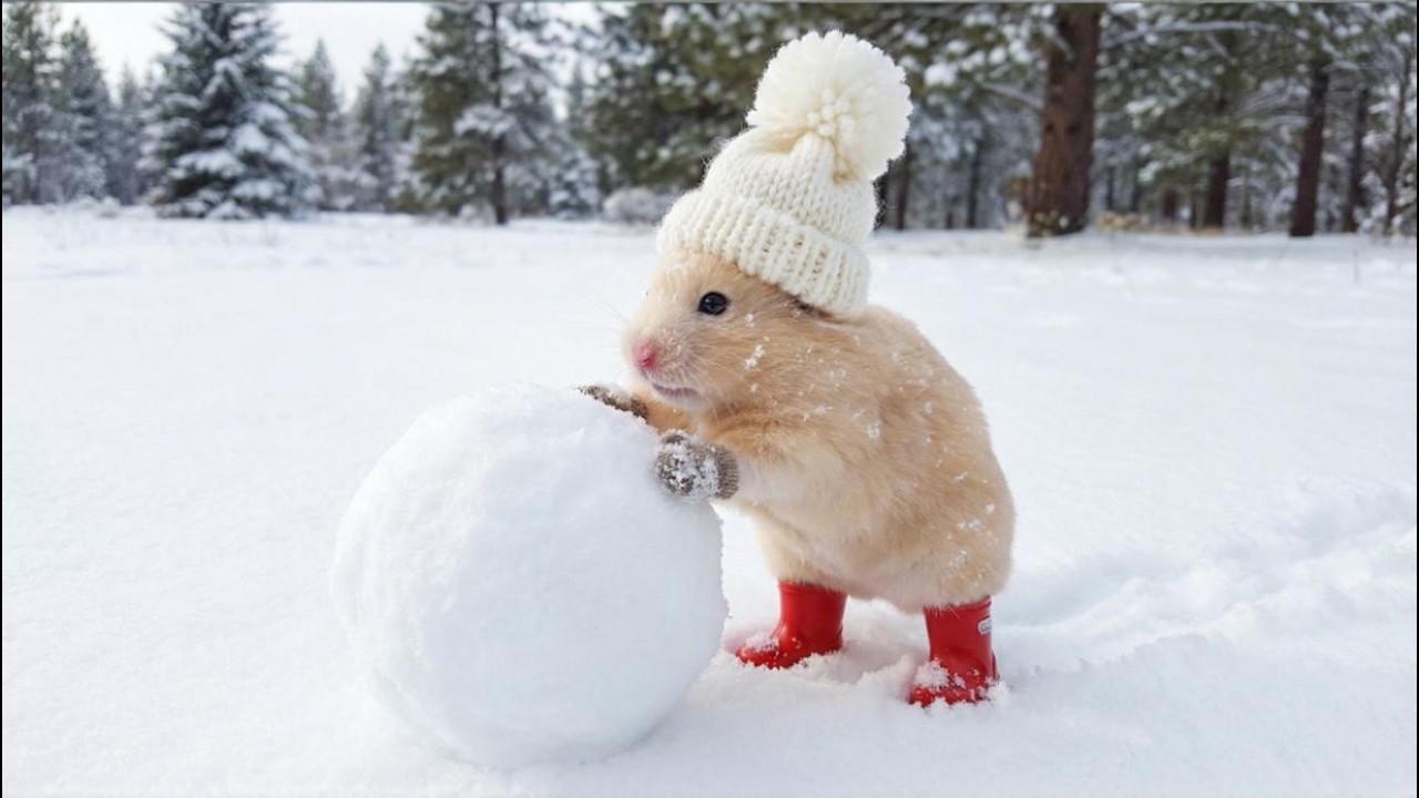 キンクマもなか、雪山でふしぎな少女と出会う