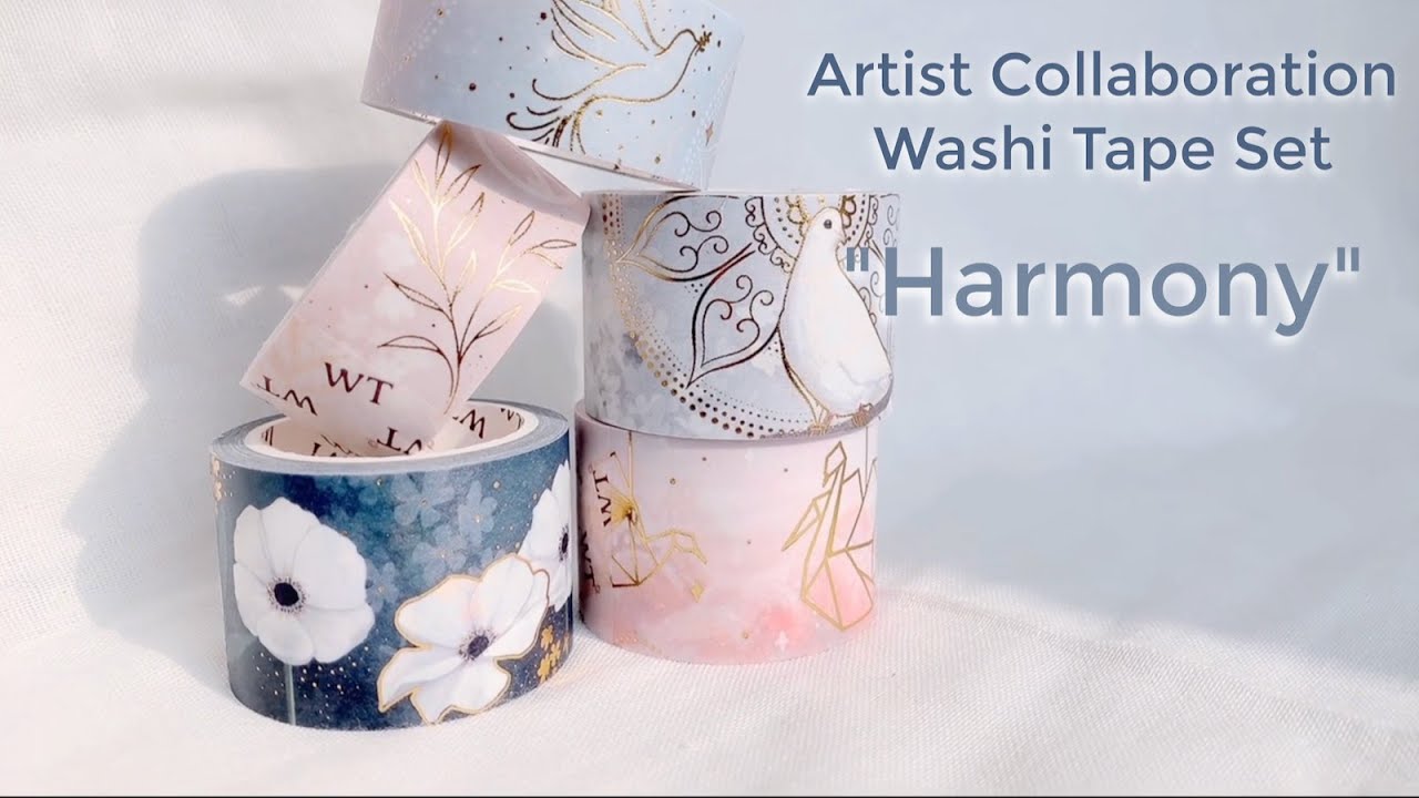 Harmony Washi Tape Set by @journal.away | Artist Collaboration Washi Tapes