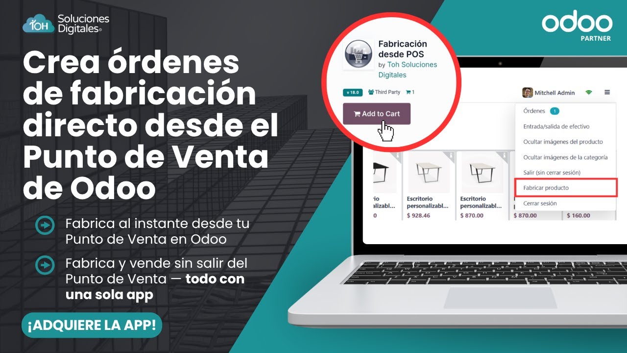 🔧 Cómo crear órdenes de fabricación en el Punto de Venta de Odoo | Vende y fabrica sin salir del PdV