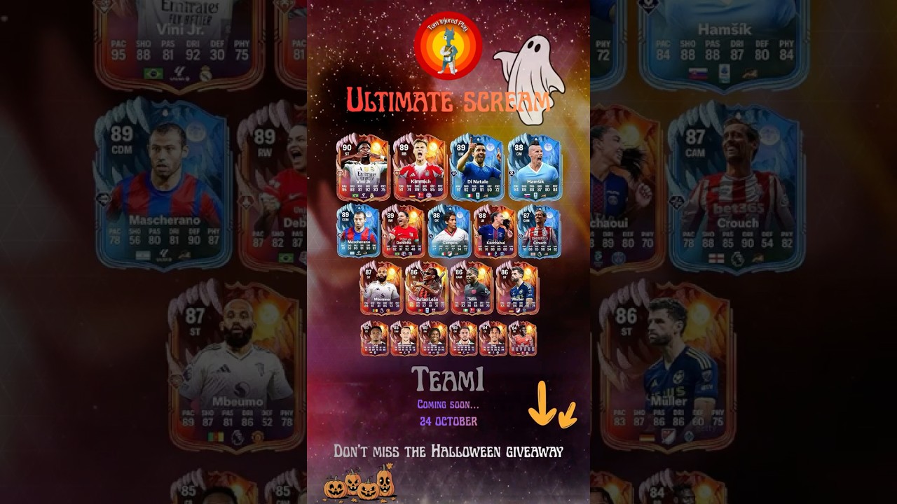 FC 26 Ultimate Scream Team 1 Leaks &ndash; Vinicius 90 & Kimmich 89 Incoming! 👻 #FC26 #UltimateScream