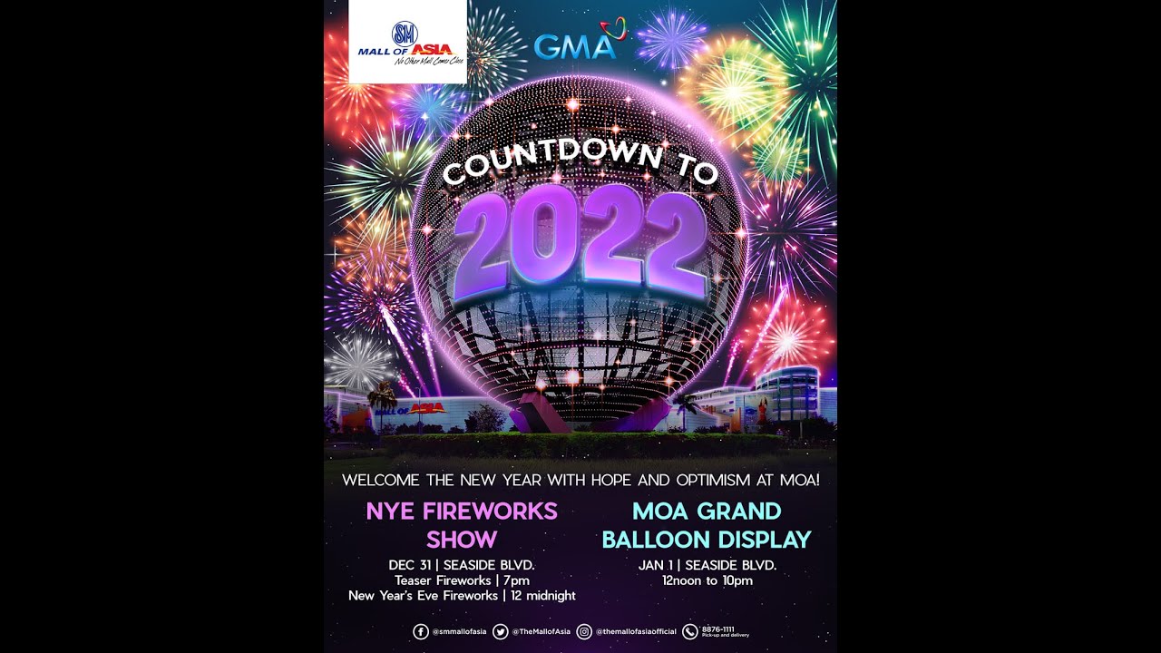 SM MOA New Year Countdown to 2022 - Teaser + Countdown Show
