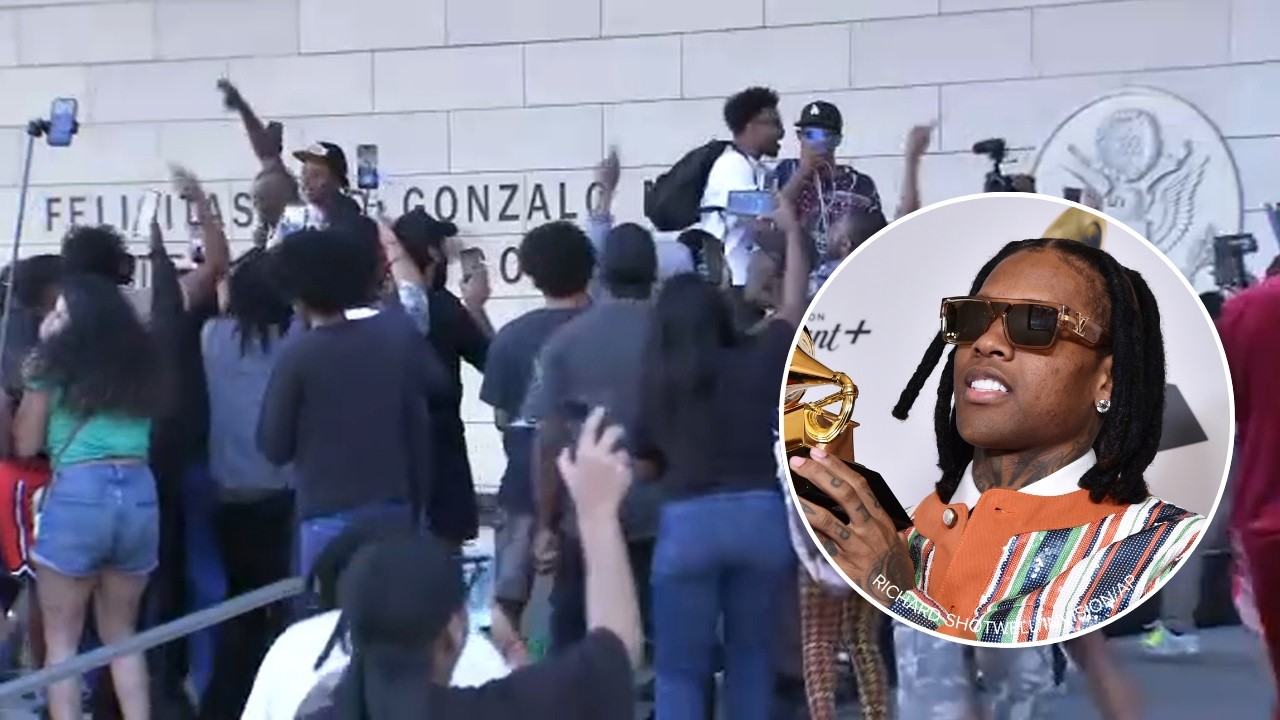Lil Durk fans celebrate outside court after rapper acquitted in murder-for-hire trial