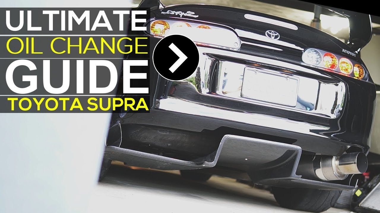 Полное руководство по замене масла для Toyota Supra 2JZ MKIV