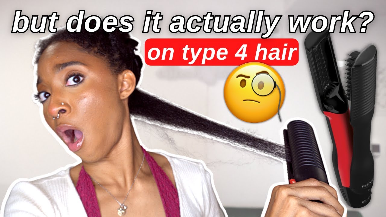 ТЕСТИРОВАНИЕ выпрямителя Revlon One-Step AIR STRAIGHT на натуральных волосах 4-го типа @jaichanellie