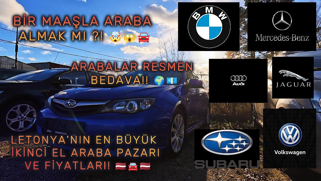 BEDAVA!💰Sadece bir maaşla araba almak mı? ŞAKA!?🚗Letonya'da ikinci el otomobil fiyatları! #ikinciel