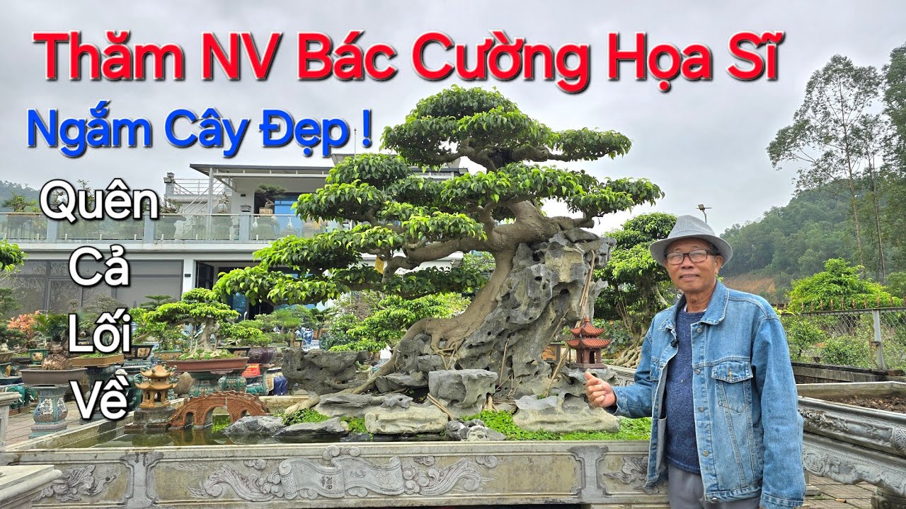 Tin Mới ! CHIÊM NGƯỠNG TỔNG THỂ vườn cây của * NGƯỜI NỔI TIẾNG * bác CƯỜNG HỌA SĨ - Thạch Thất - HN.