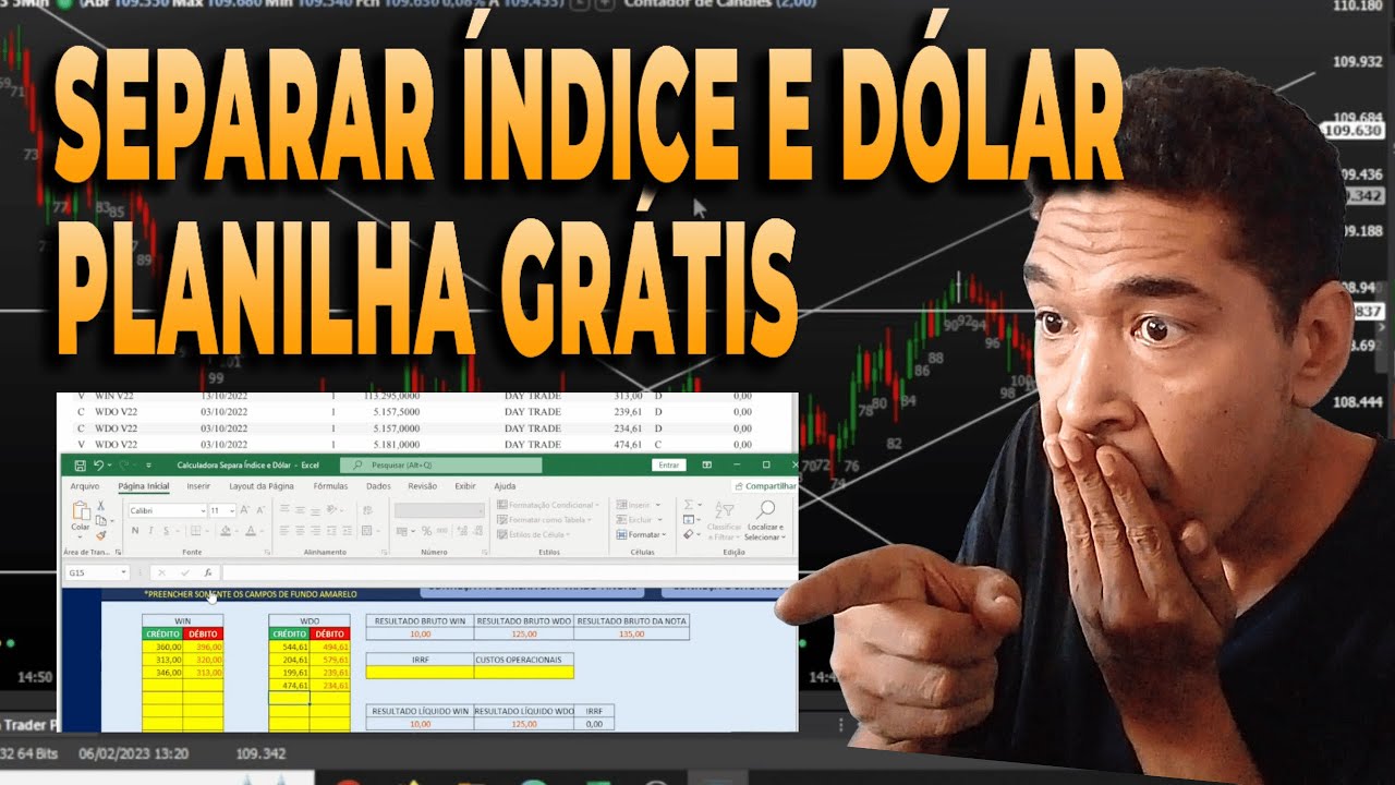 💡Como Separar &Iacute;ndice e D&oacute;lar na Nota de Corretagem - Imposto de Renda Day Trade