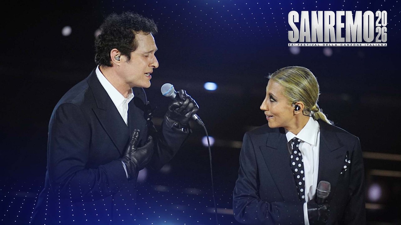 Sanremo 2026 - Malika Ayane e Claudio Santamaria cantano Mi sei scoppiato dentro il cuore