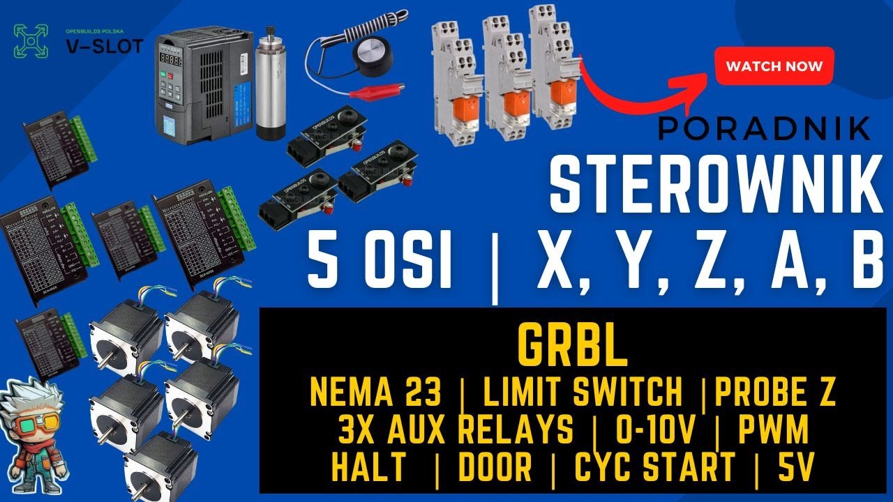 Jak podłączyć sterownik CNC GRBL dla 5 osi : Kompletny przewodnik - Nowy sterownik CNC V-SLOT #grbl