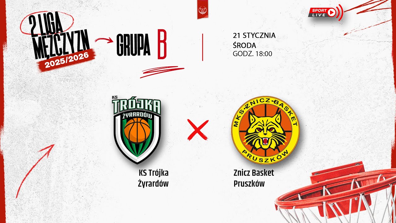 KS Trójka Żyrardów - Znicz Basket Pruszków (2 LM)