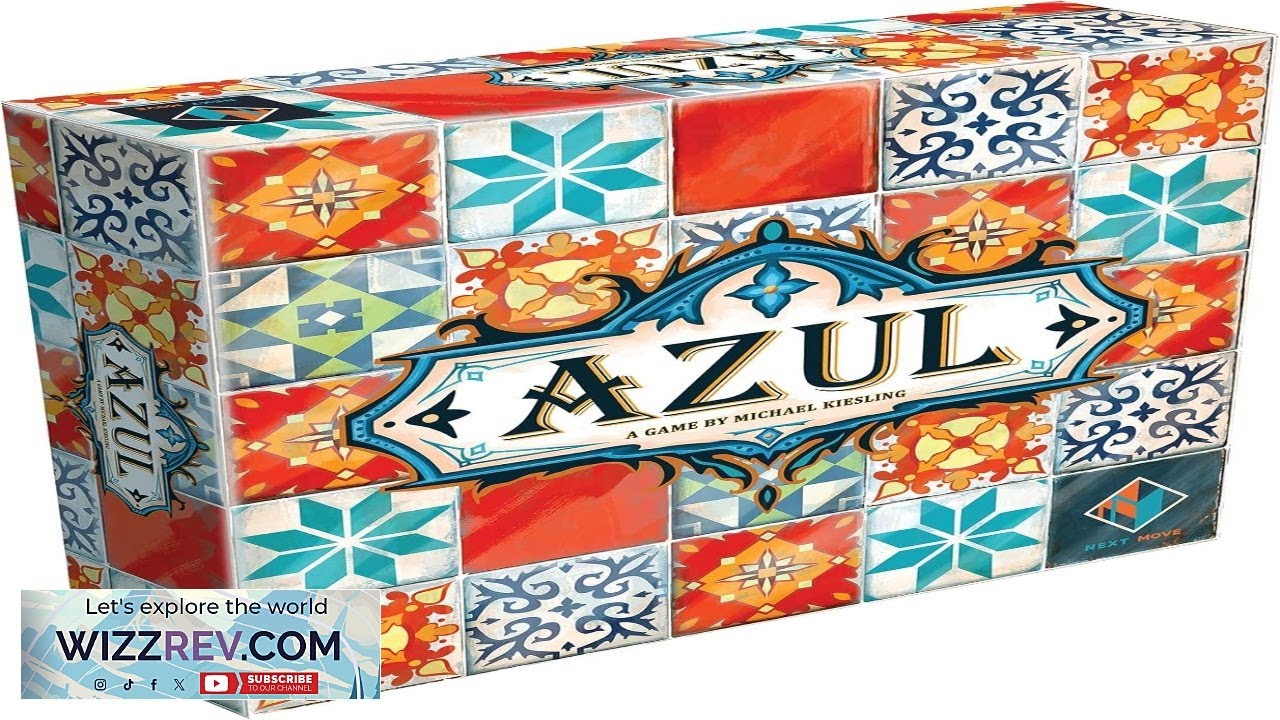 Azul Board Game Award Winning Tile Placement Strategy Game Beautiful Mosaic Art Family